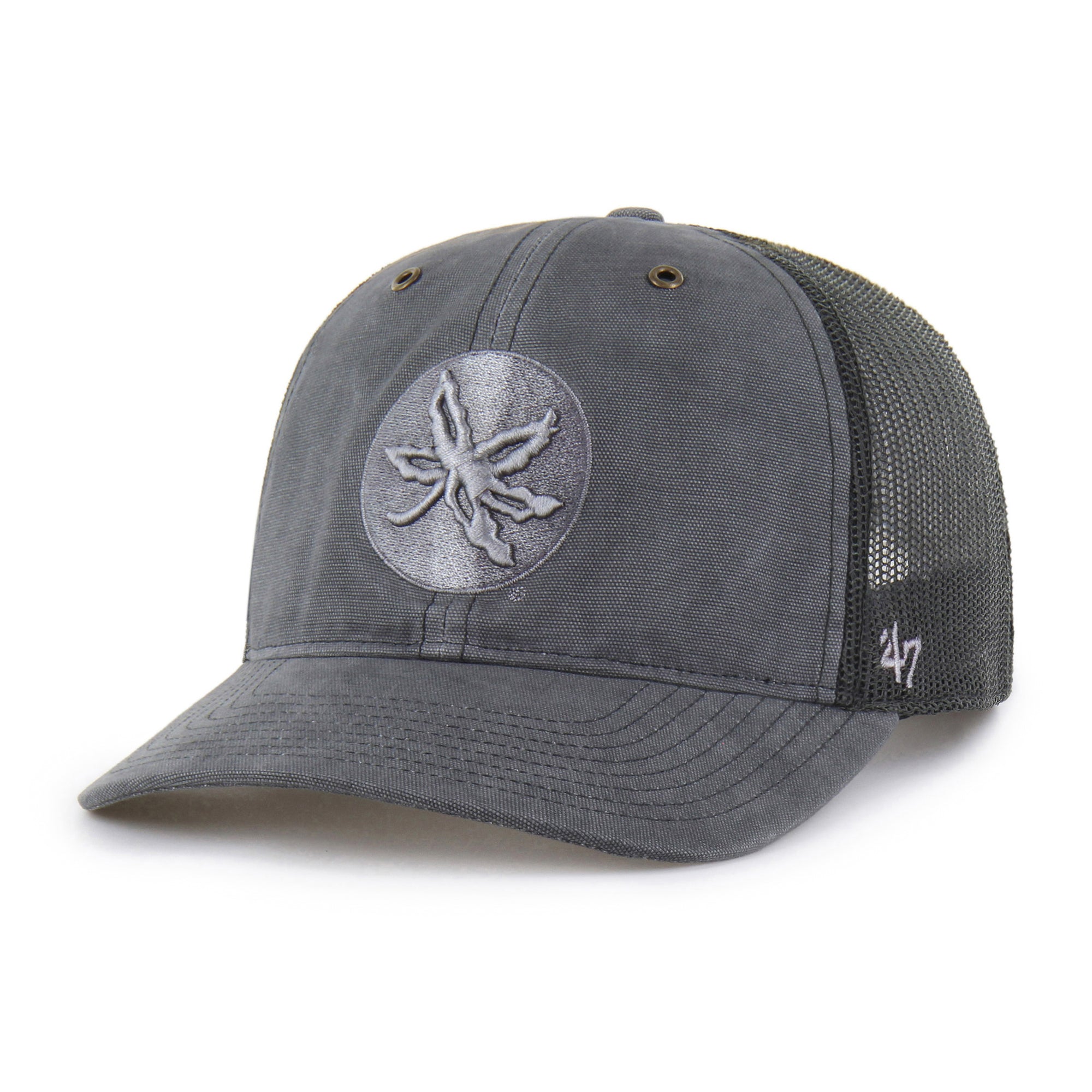 OHIO STATE BUCKEYES CARHARTT DYED '47 TRUCKER RF RELAXED FIT