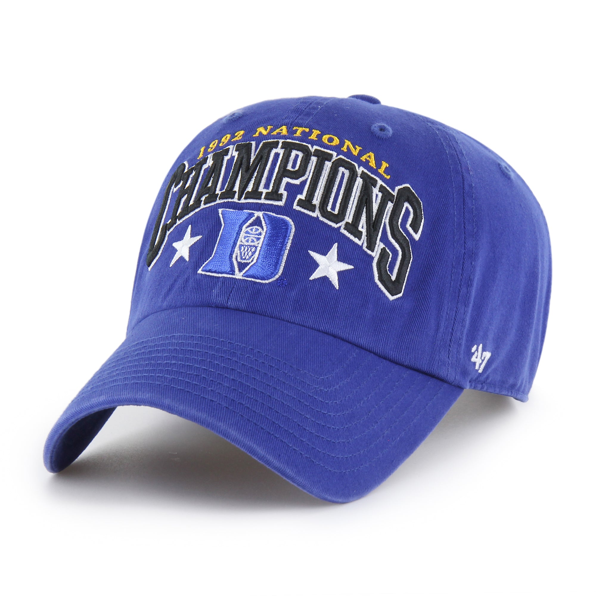 DUKE BLUE DEVILS TITLE CHAMP '47 CLEAN UP