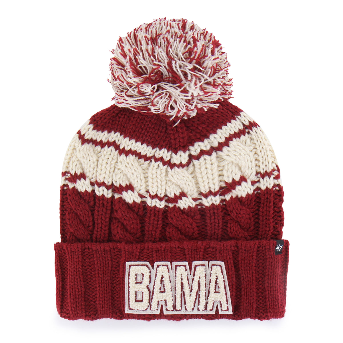 ALABAMA CRIMSON TIDE VINTAGE EMMA '47 CUFF KNIT WOMENS