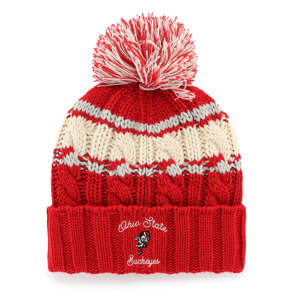 OHIO STATE BUCKEYES VINTAGE EMMA '47 CUFF KNIT WOMENS