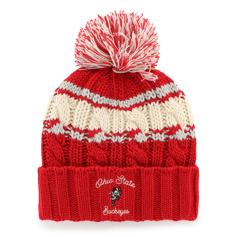 OHIO STATE BUCKEYES VINTAGE EMMA '47 CUFF KNIT WOMENS
