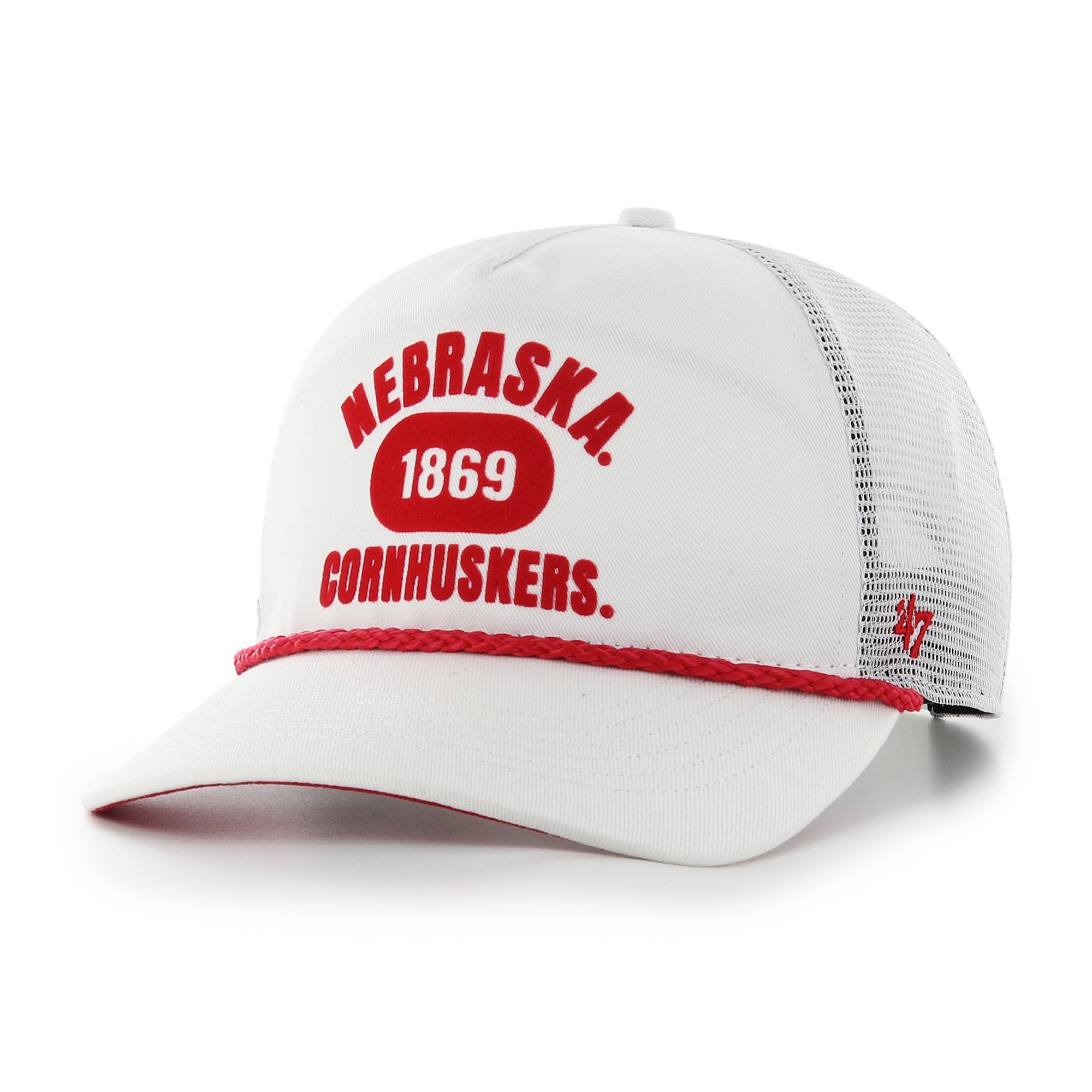 Nebraska Cornhuskers Vintage Flock Ball '47 Hitch