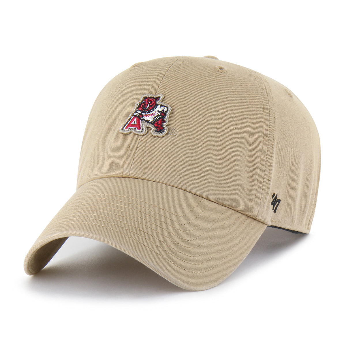 ARKANSAS RAZORBACKS VINTAGE MICRO PATCH '47 CLEAN UP