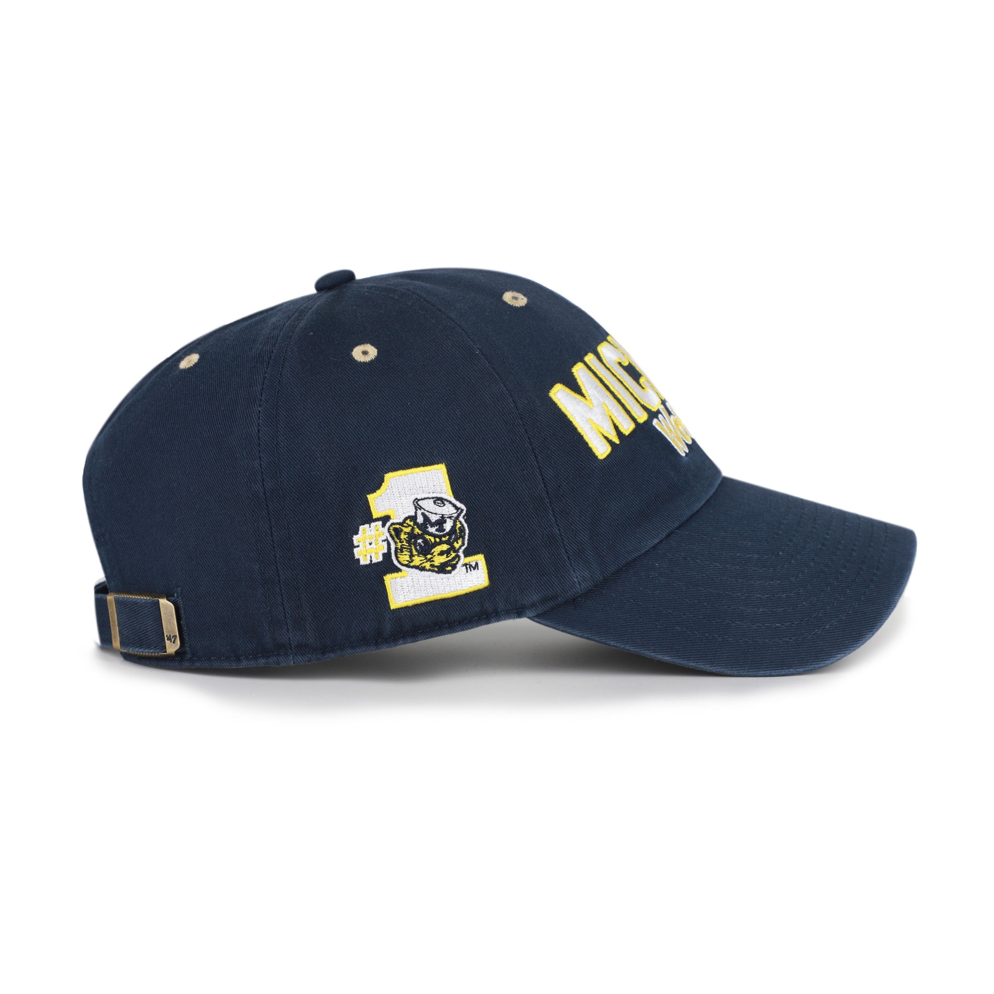 MICHIGAN WOLVERINES VINTAGE MASCOT MANIA '47 CLEAN UP
