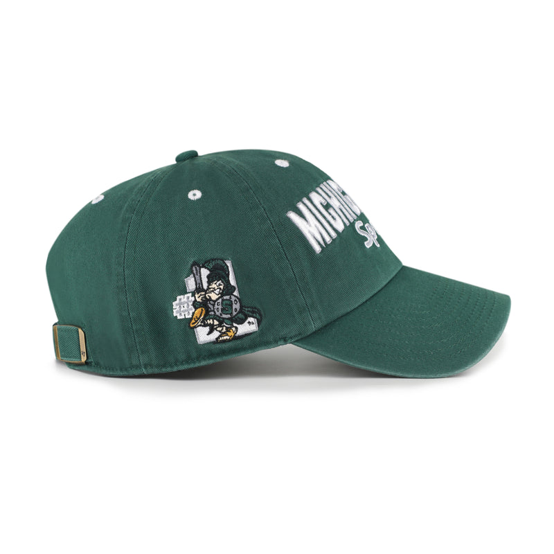 MICHIGAN STATE SPARTANS VINTAGE MASCOT MANIA '47 CLEAN UP
