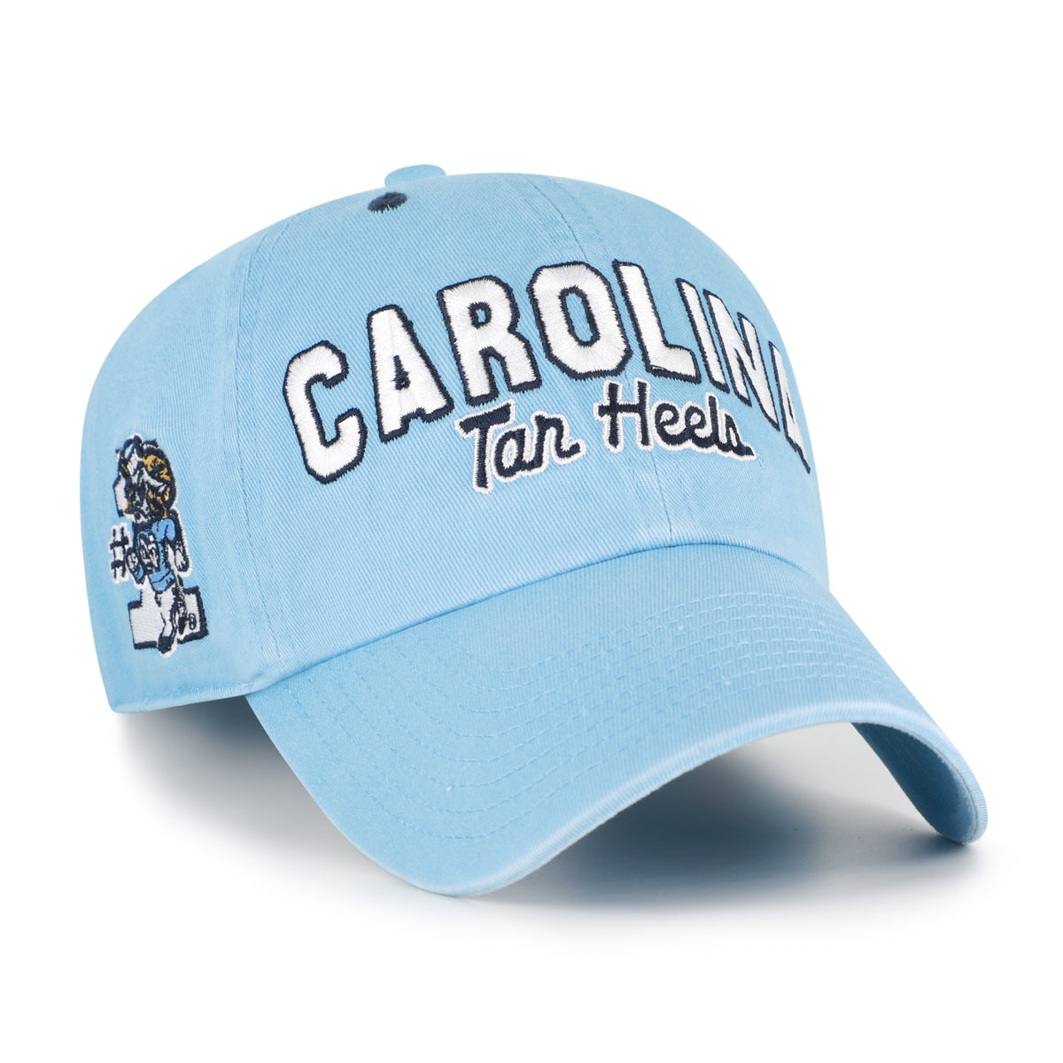 NORTH CAROLINA TAR HEELS UNC VINTAGE MASCOT MANIA '47 CLEAN UP