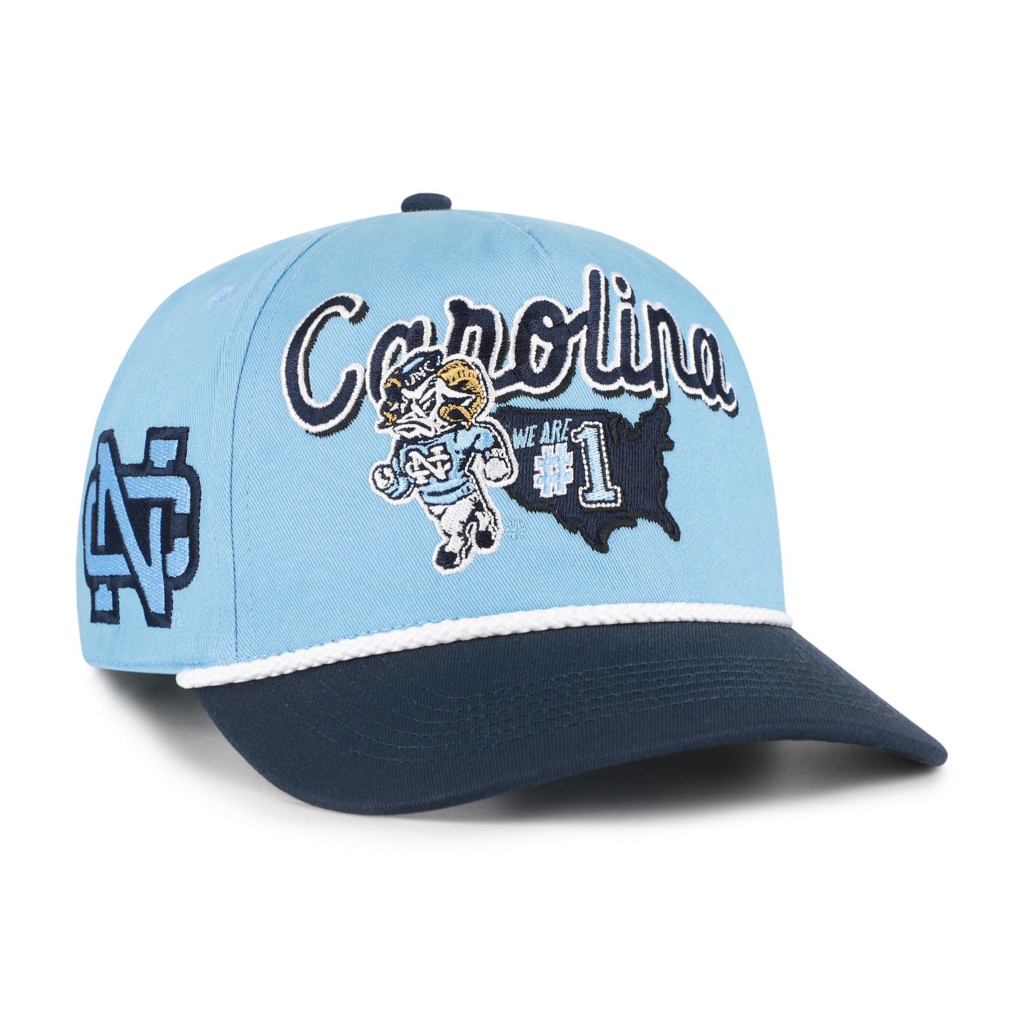 NORTH CAROLINA TAR HEELS UNC VINTAGE MASCOT MANIA '47 HITCH
