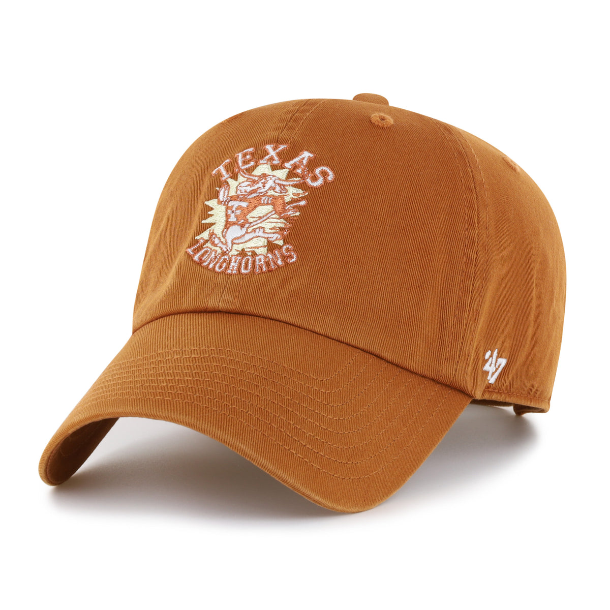 TEXAS LONGHORNS VINTAGE SCRIPT SIDE '47 CLEAN UP