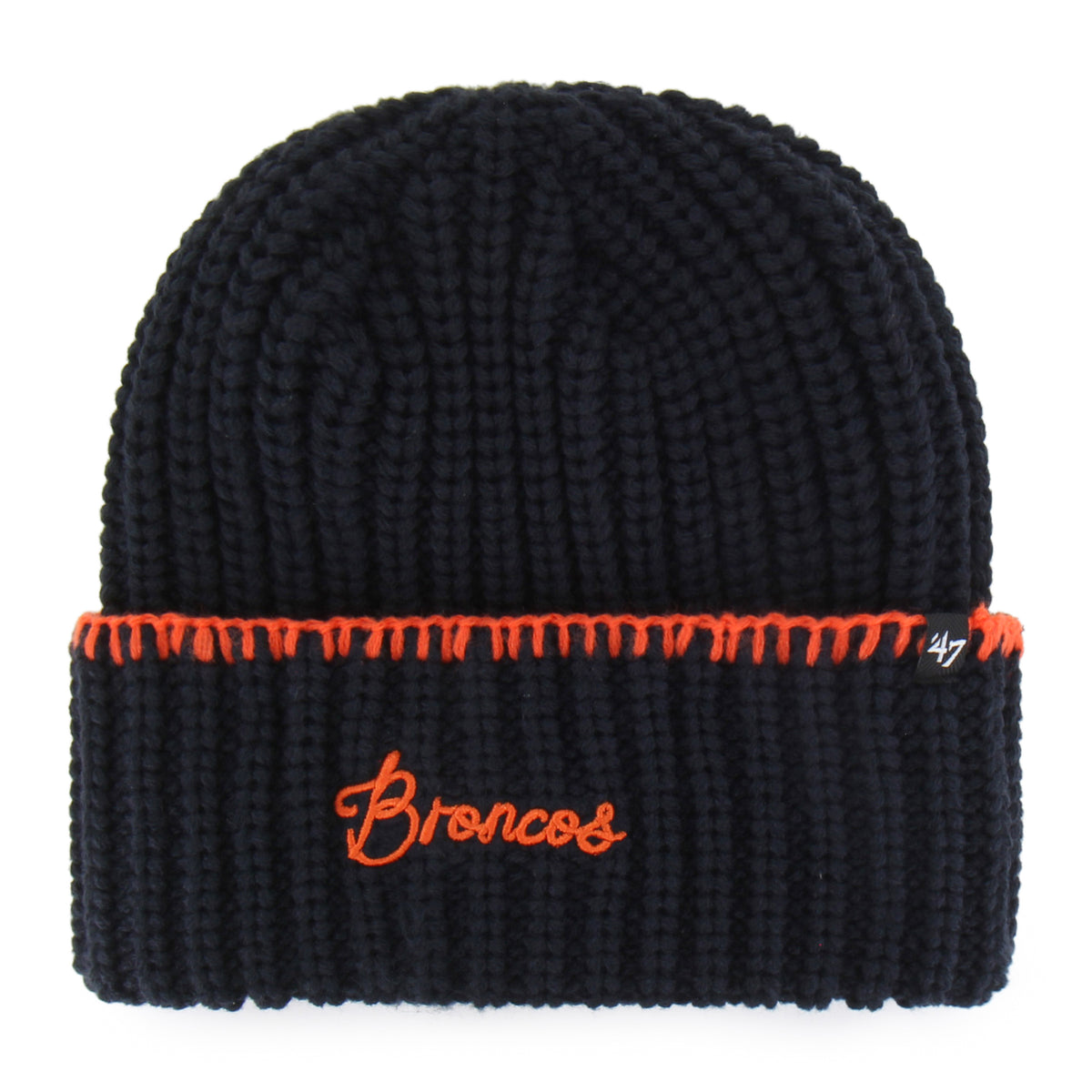 DENVER BRONCOS  BLANKET STITCH '47 WOMEN'S CUFF KNIT