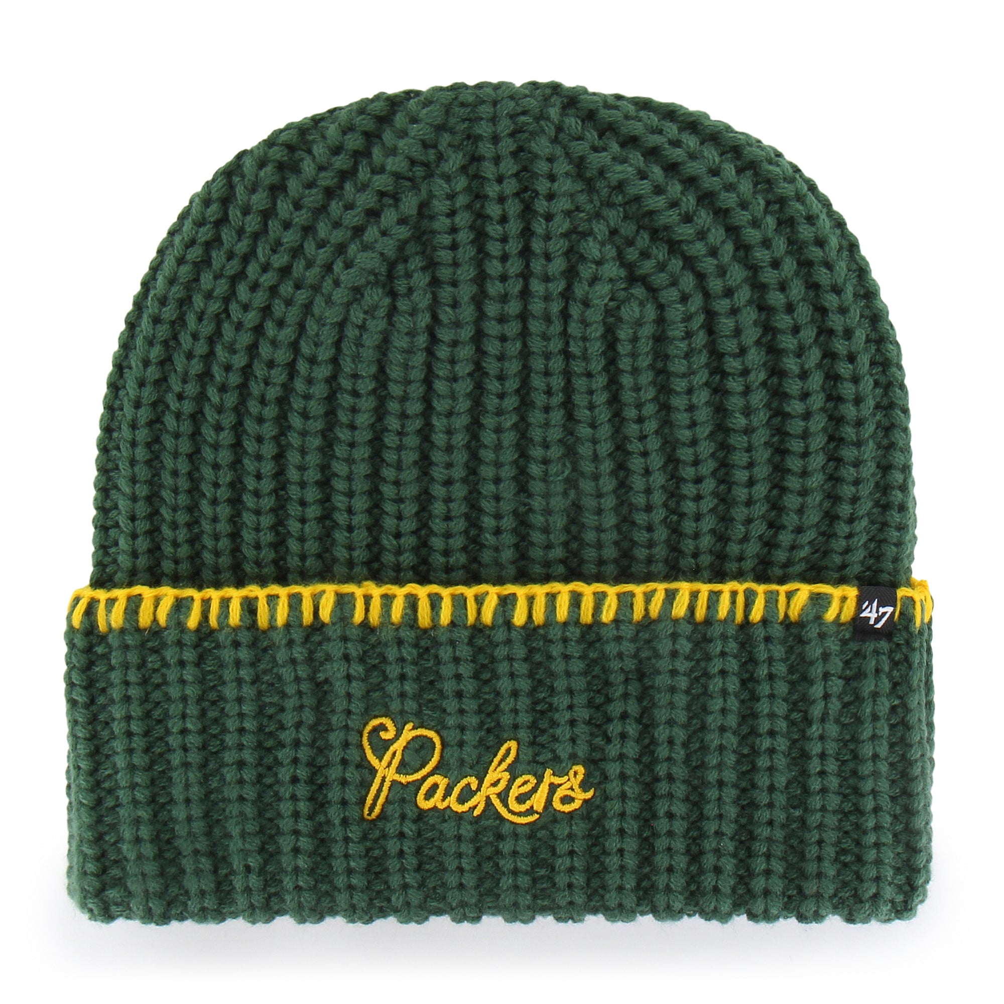 GREEN BAY PACKERS BLANKET STITCH '47 WOMEN'S CUFF KNIT