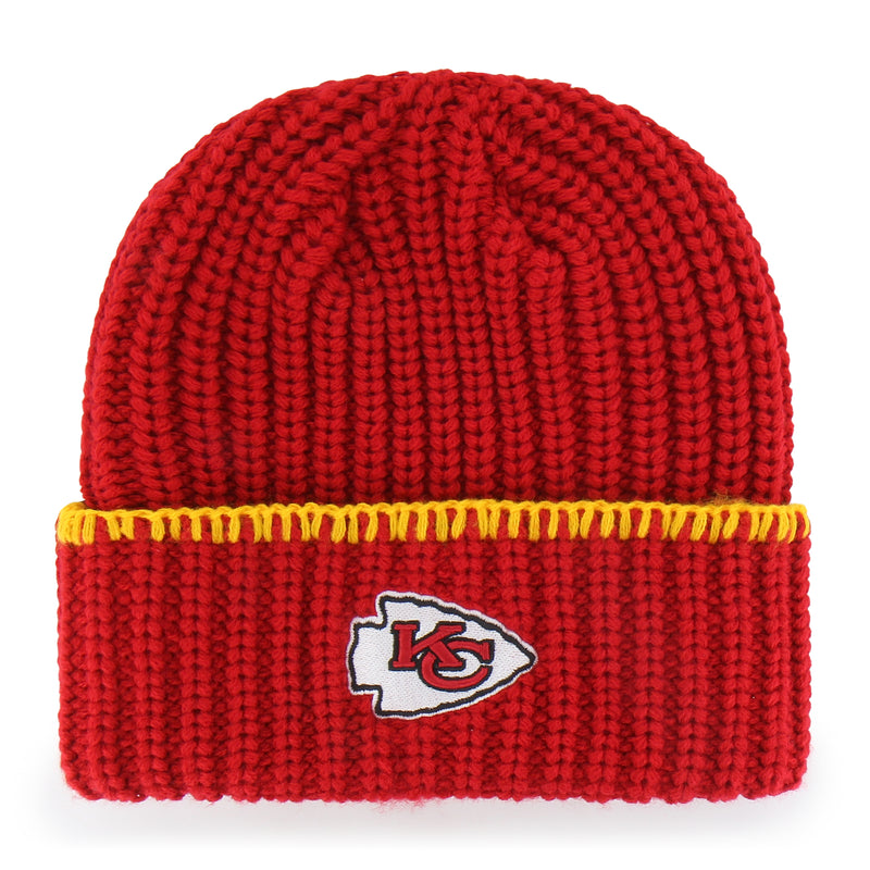 KANSAS CITY CHIEFS BLANKET STITCH '47 WOMEN'S CUFF KNIT