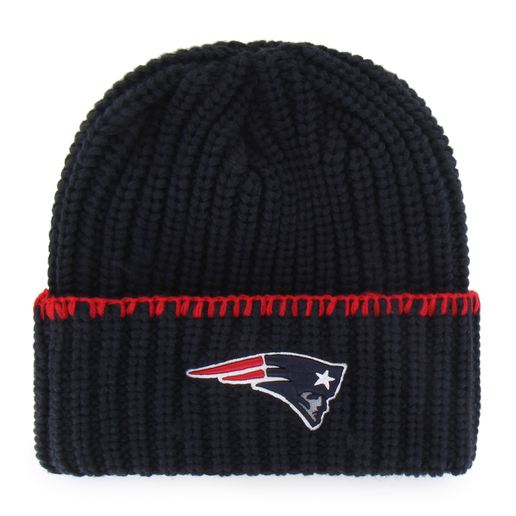 NEW ENGLAND PATRIOTS BLANKET STITCH '47 WOMEN'S CUFF KNIT