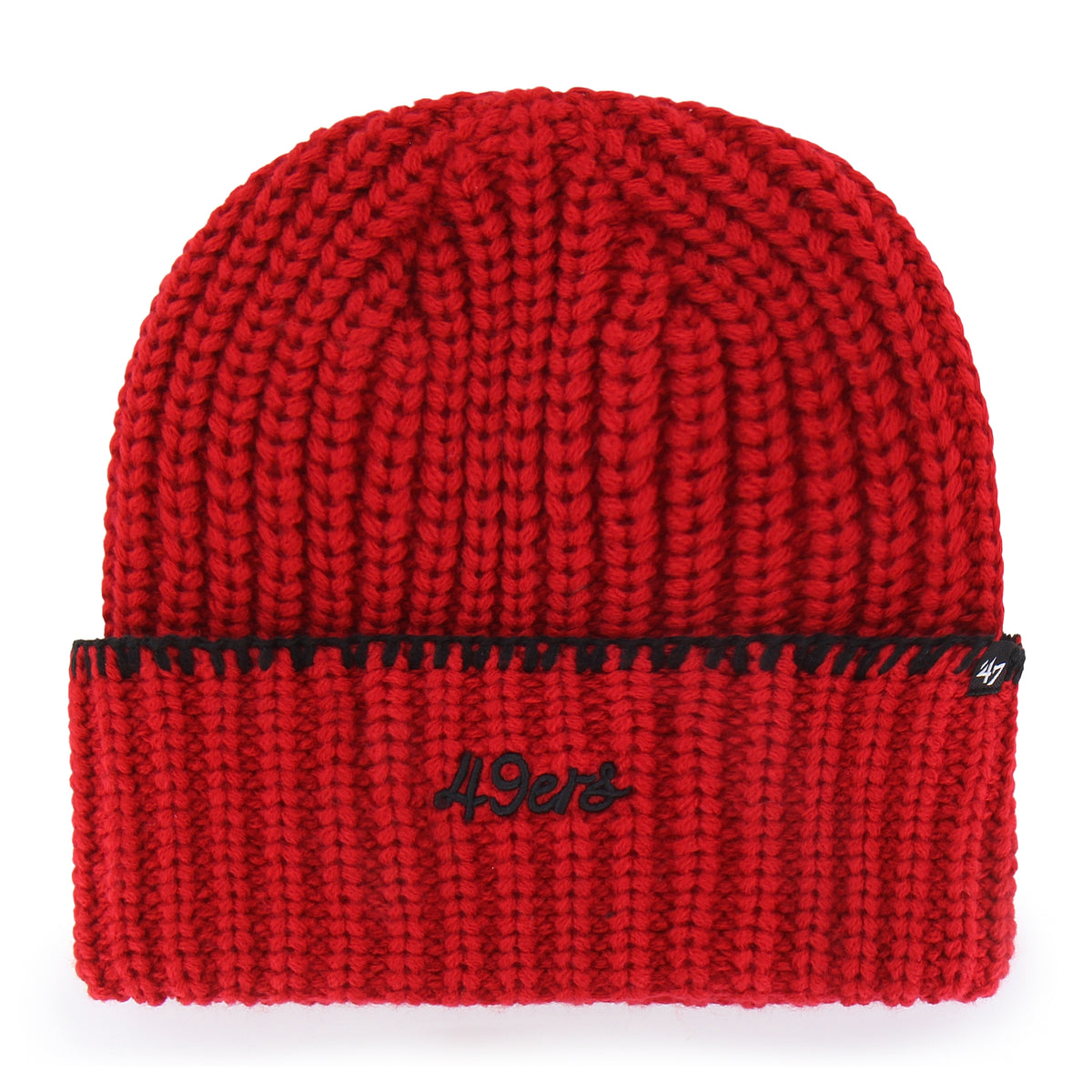 SAN FRANCISCO 49ERS BLANKET STITCH '47 WOMEN'S CUFF KNIT
