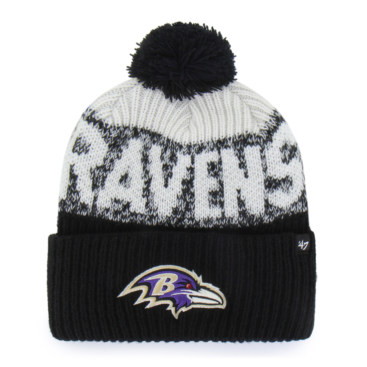 Baltimore Ravens Bone Chill '47 Cuff Knit