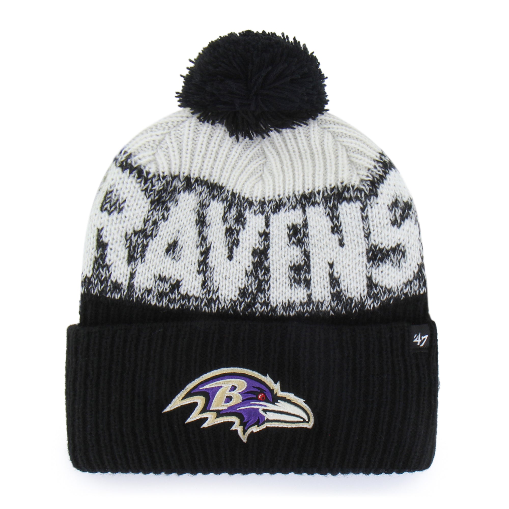 Baltimore Ravens Bone Chill '47 Cuff Knit
