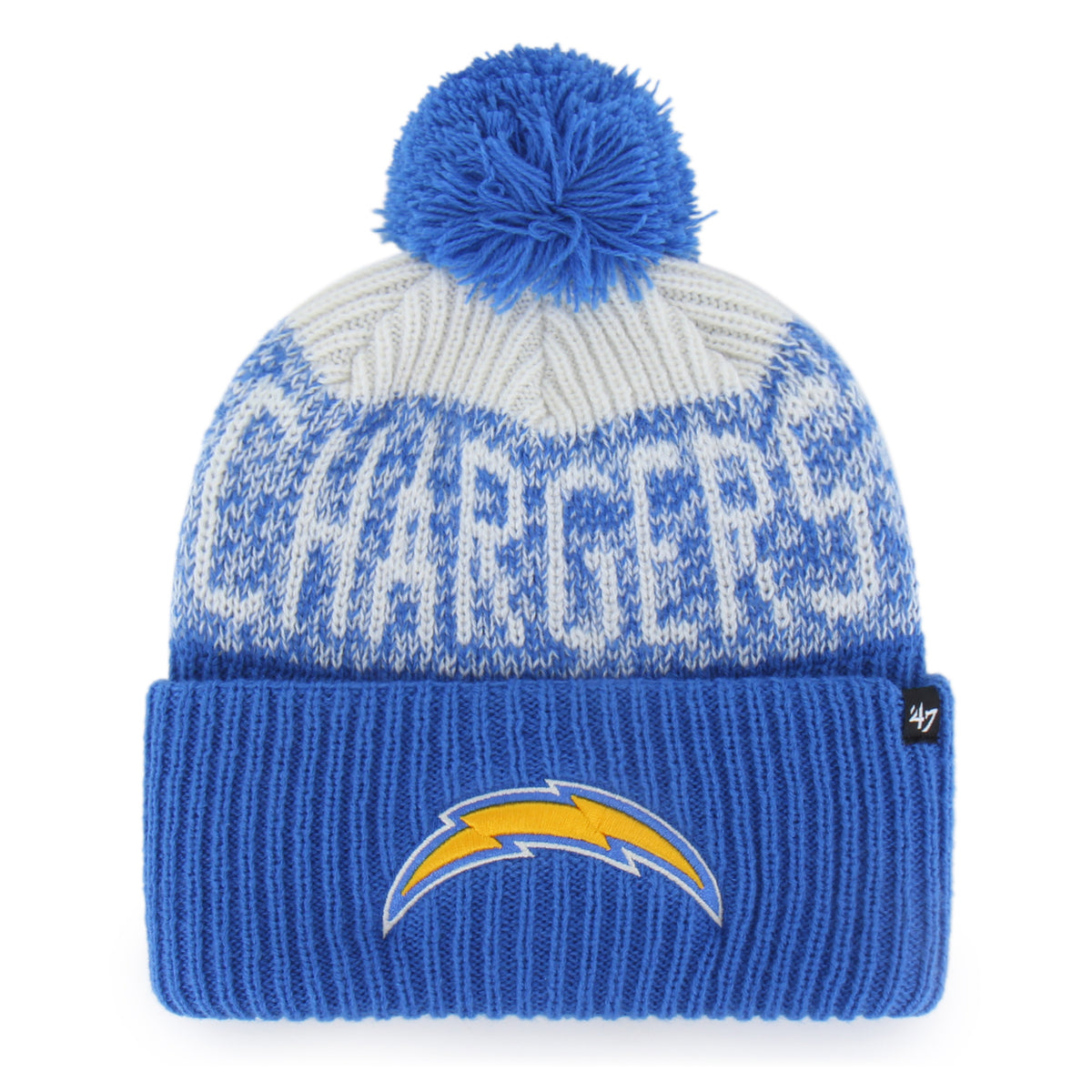 Los Angeles Chargers Bone Chill '47 Cuff Knit