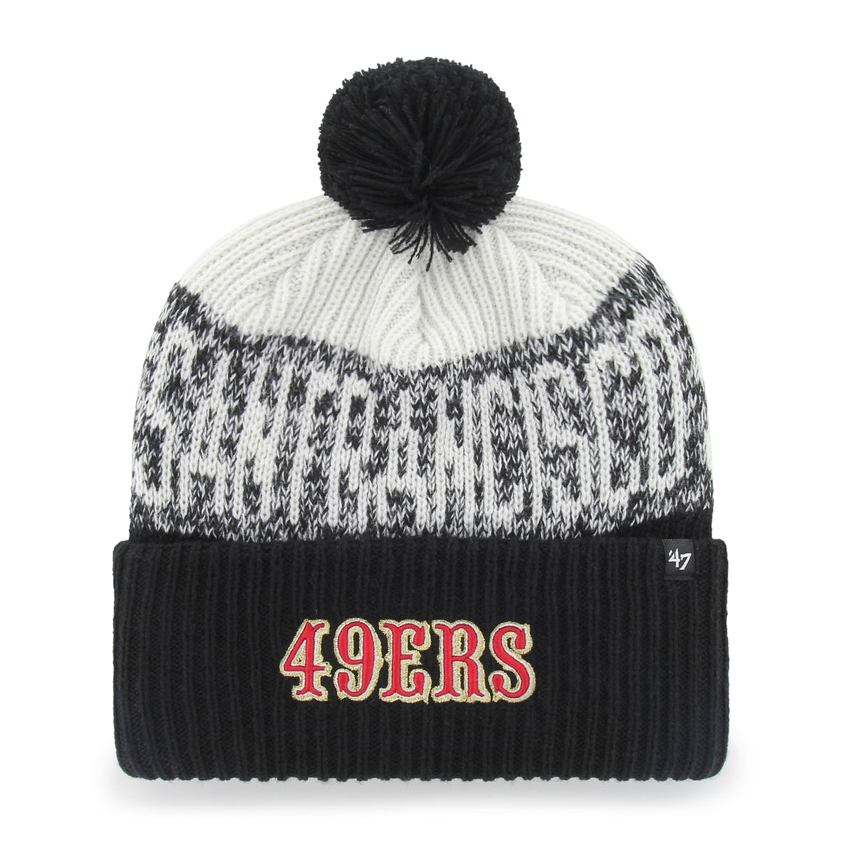 SAN FRANCISCO 49ERS RIVALRY BONE CHILL '47 CUFF KNIT