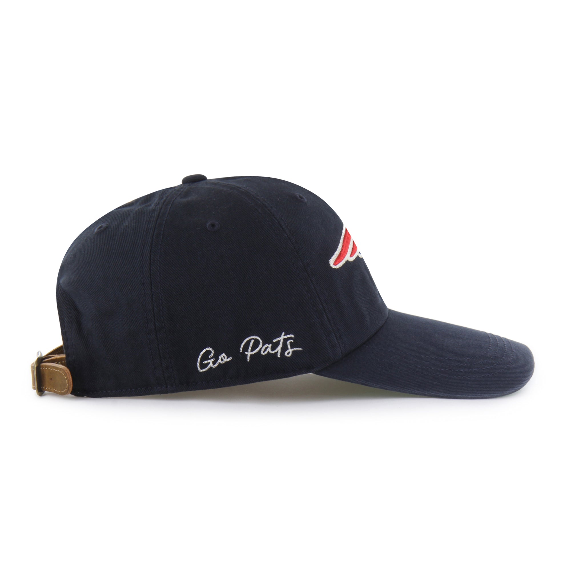 NEW ENGLAND PATRIOTS CHAIN SIDE STITCH '47 CLEAN UP LONG VISOR