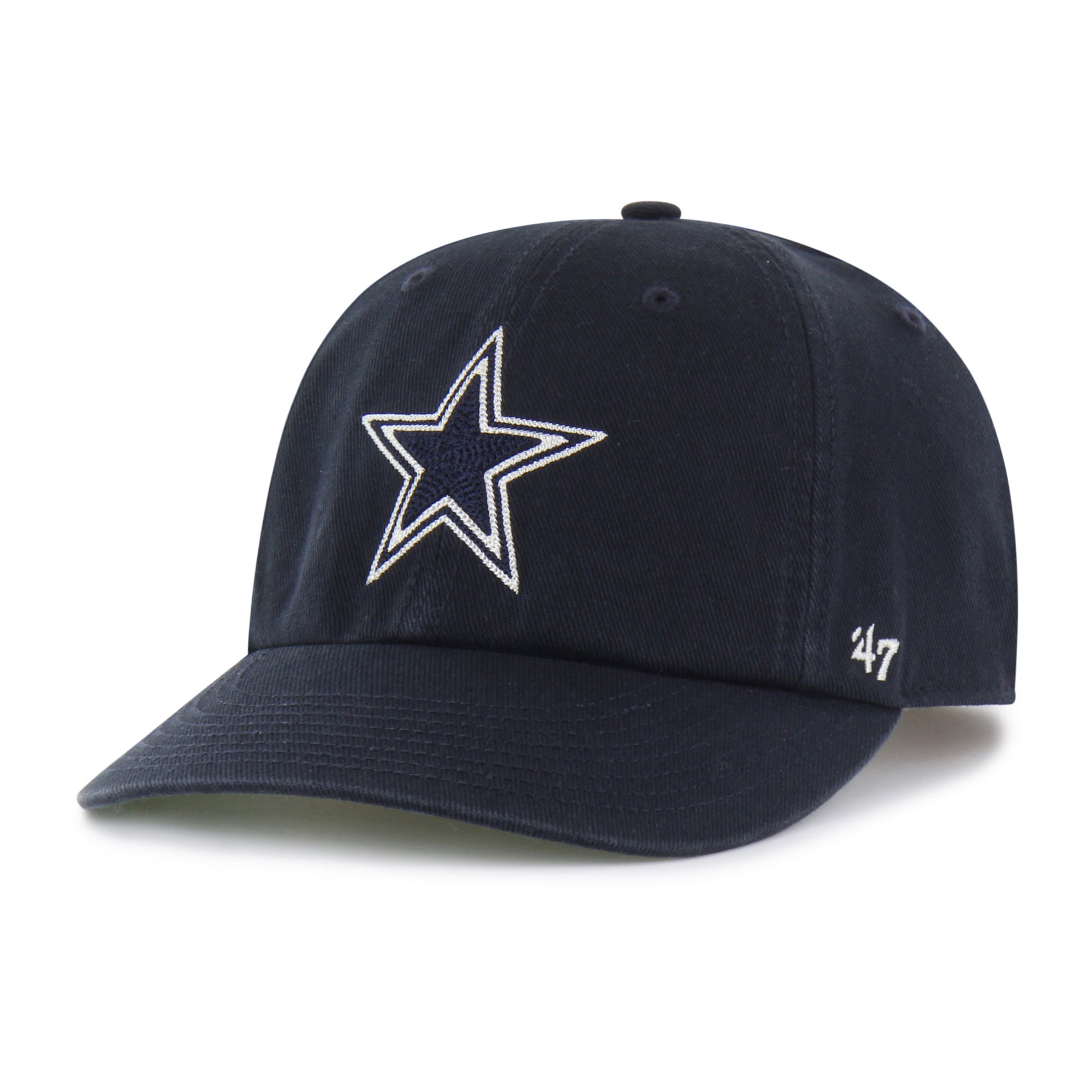 DALLAS COWBOYS CHAIN SIDE STITCH '47 CLEAN UP ROUND VISOR