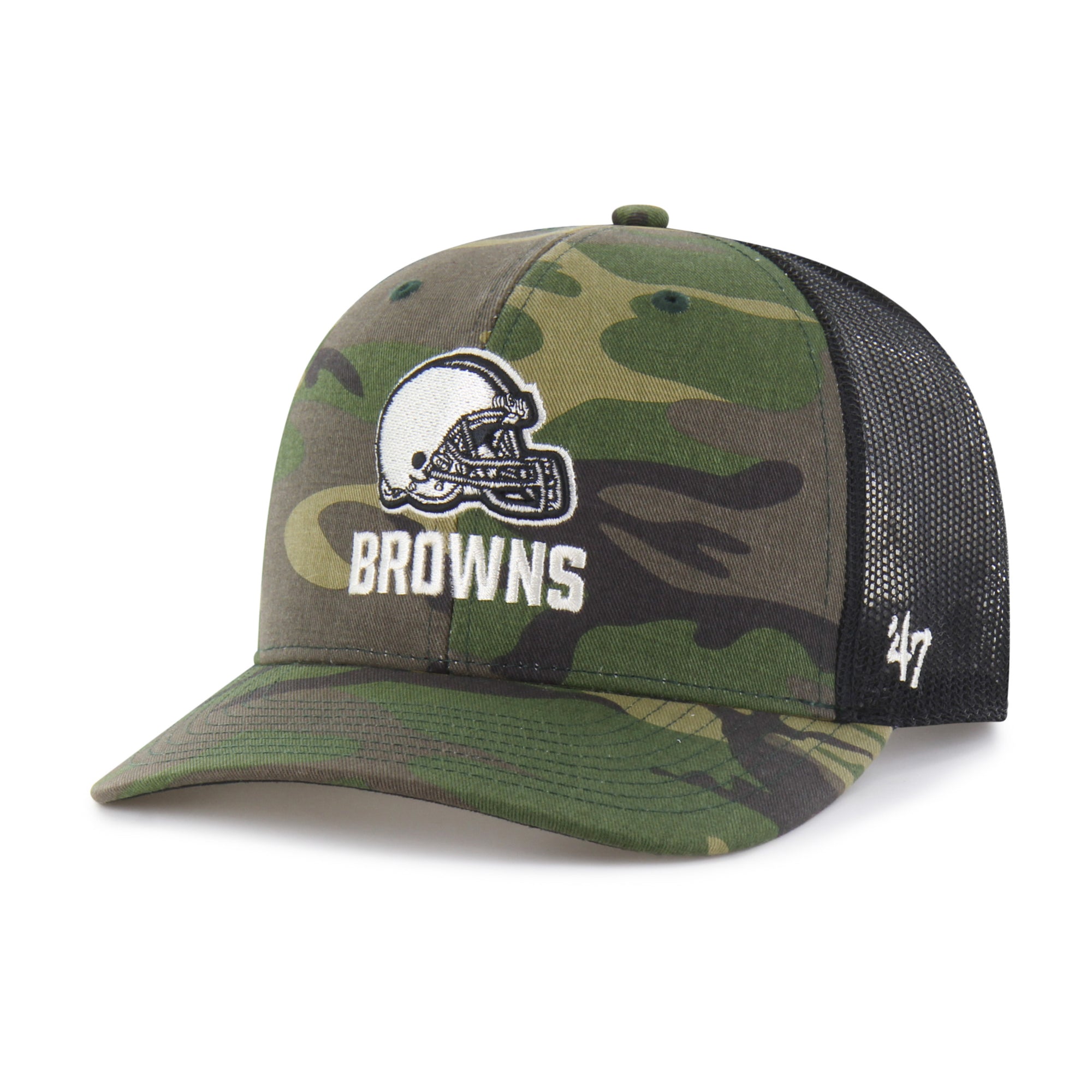 Cleveland Browns Camo Strap '47 Trucker