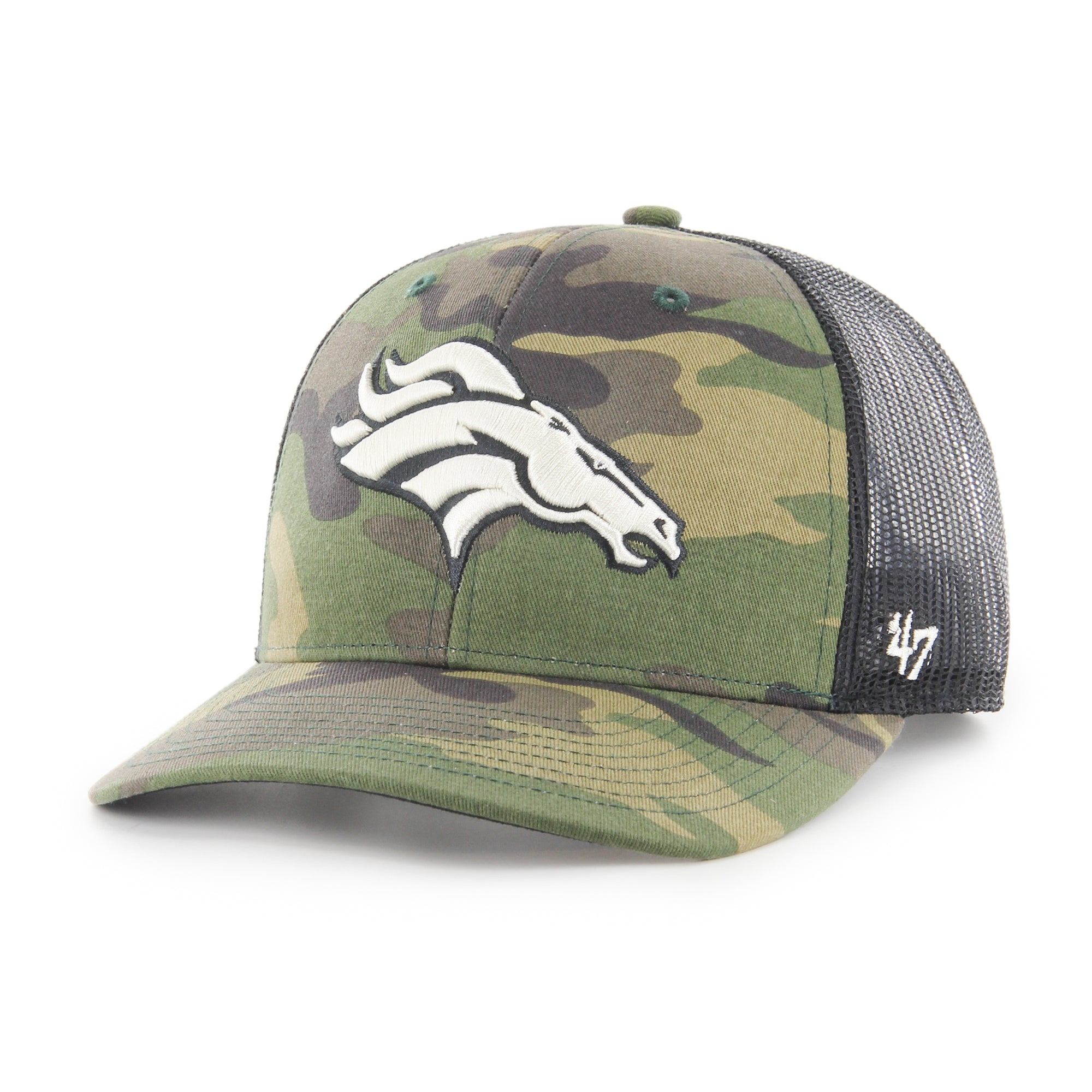 Denver Broncos Camo Strap '47 Trucker