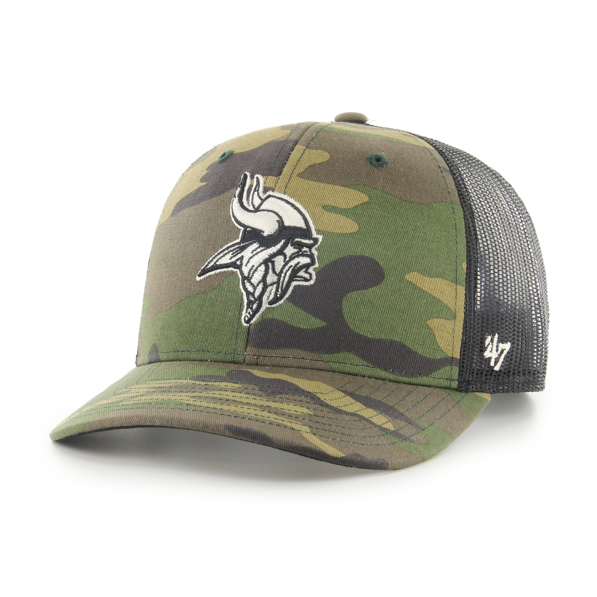 Minnesota Vikings Camo Strap '47 Trucker