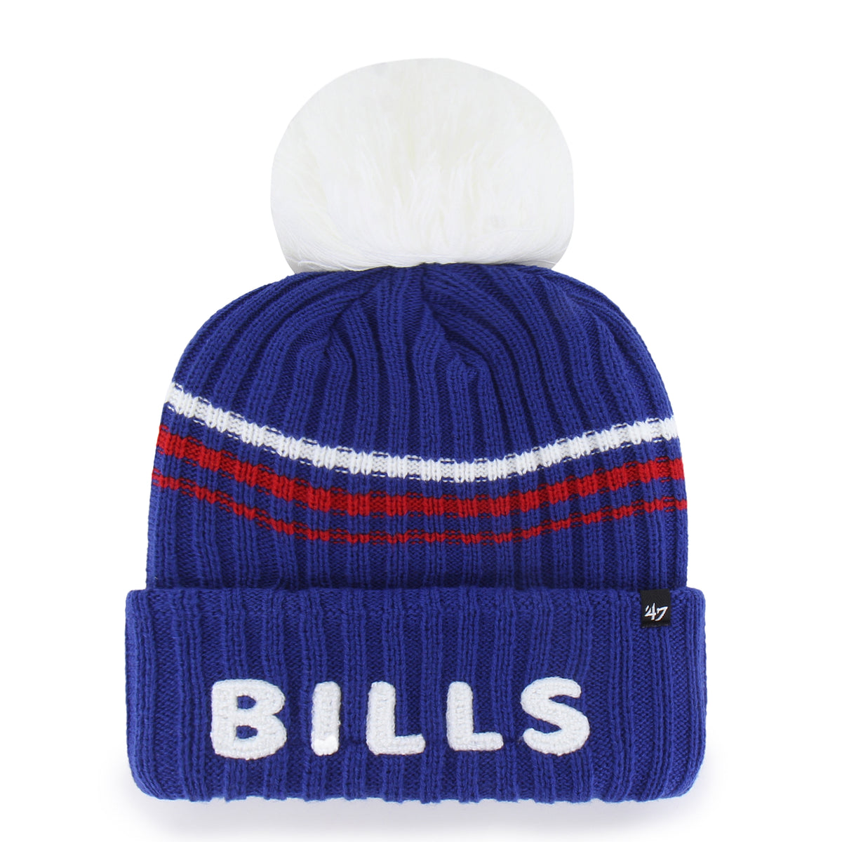 BUFFALO BILLS FUZZY SCRIPT '47 WOMEN'S CUFF KNIT