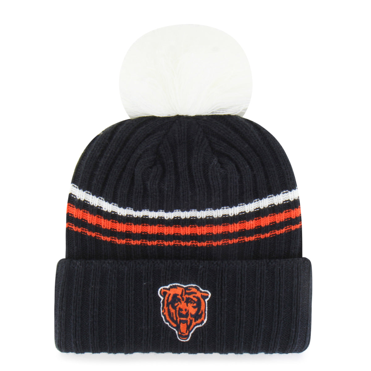 CHICAGO BEARS FUZZY SCRIPT '47 WOMEN'S CUFF KNIT