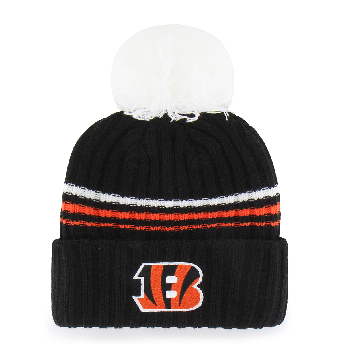 CINCINNATI BENGALS FUZZY SCRIPT '47 WOMEN'S CUFF KNIT
