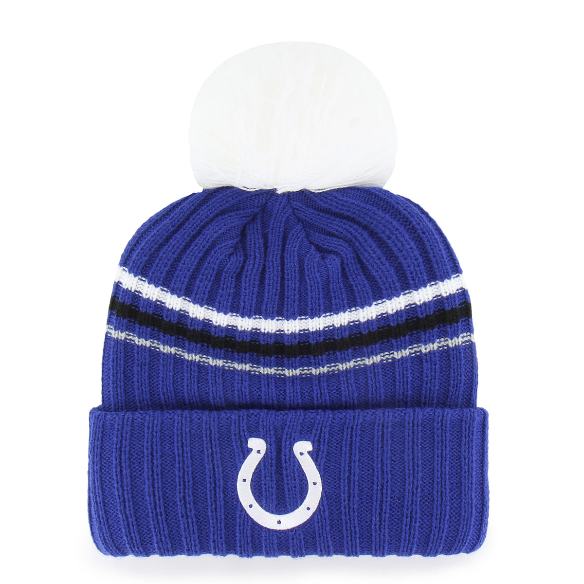 INDIANAPOLIS COLTS FUZZY SCRIPT '47 WOMEN'S CUFF KNIT