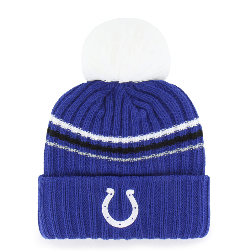 INDIANAPOLIS COLTS FUZZY SCRIPT '47 WOMEN'S CUFF KNIT