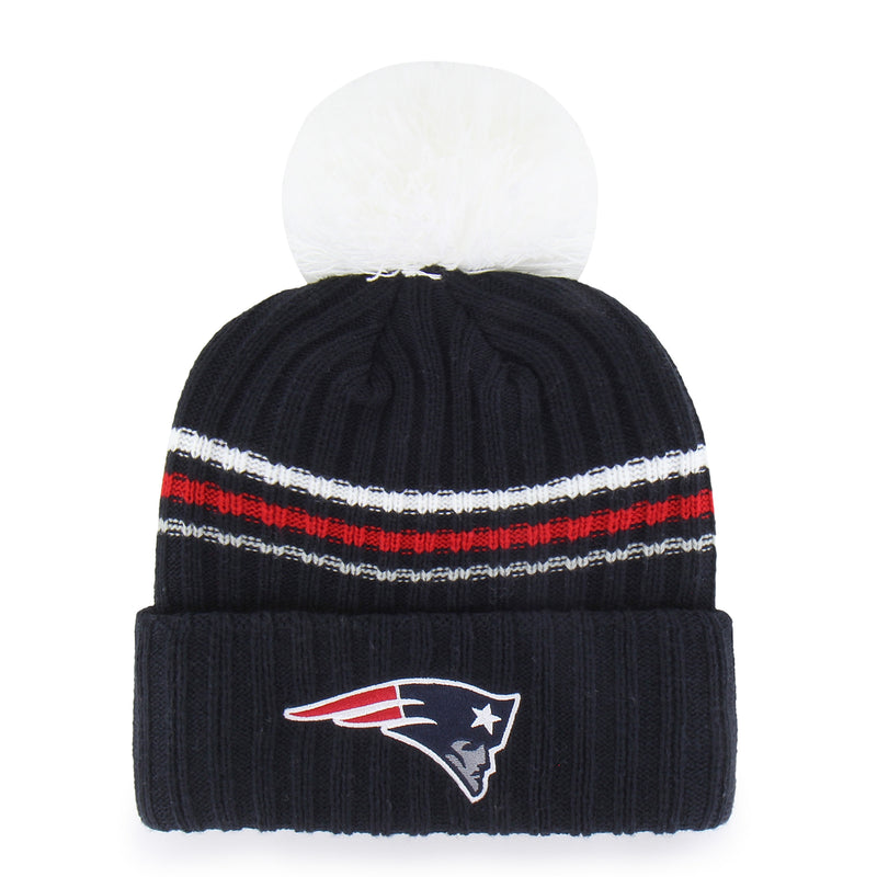 NEW ENGLAND PATRIOTS FUZZY SCRIPT '47 CUFF KNIT WOMEN