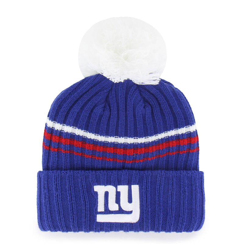 NEW YORK GIANTS FUZZY SCRIPT '47 WOMEN'S CUFF KNIT