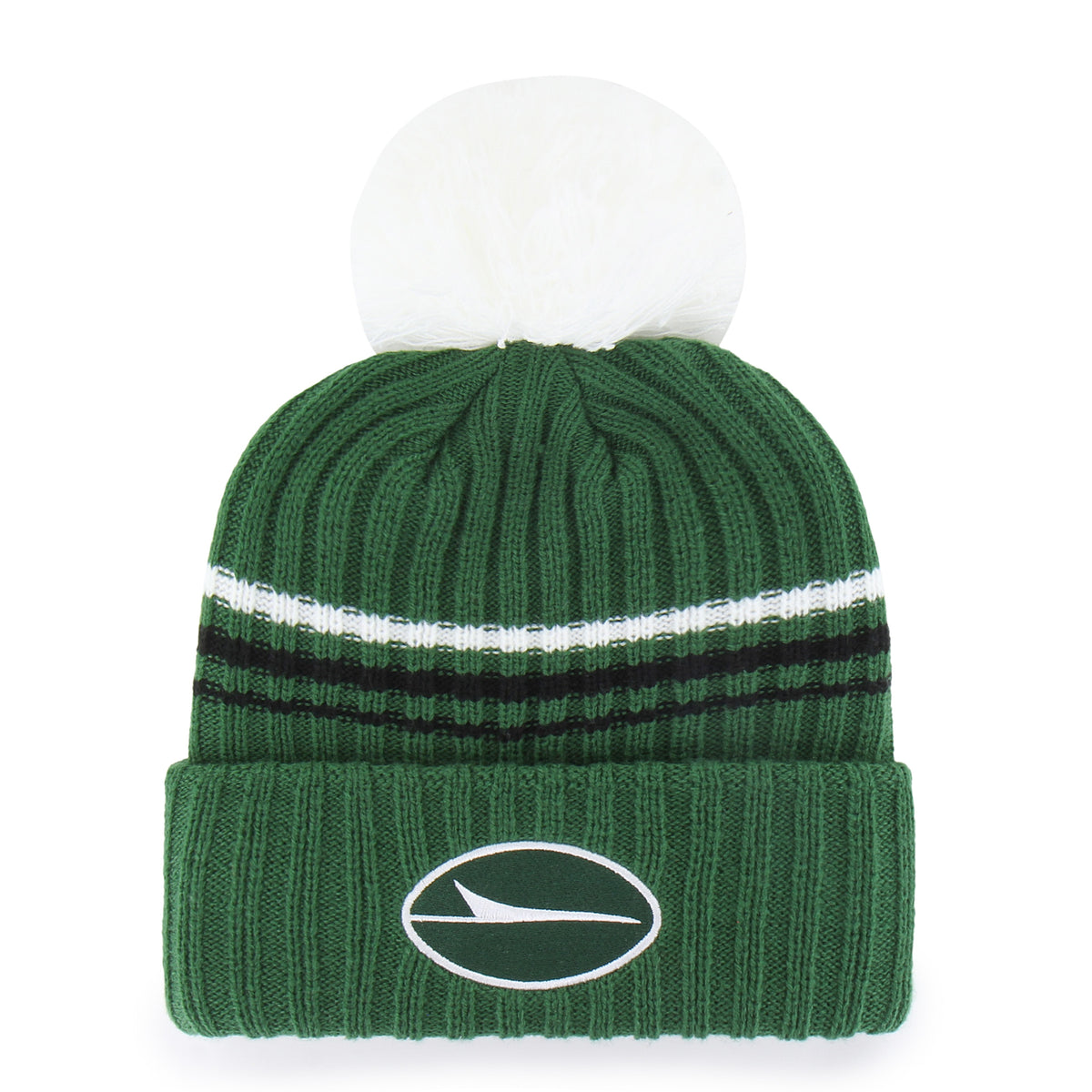 NEW YORK JETS FUZZY SCRIPT '47 WOMEN'S CUFF KNIT