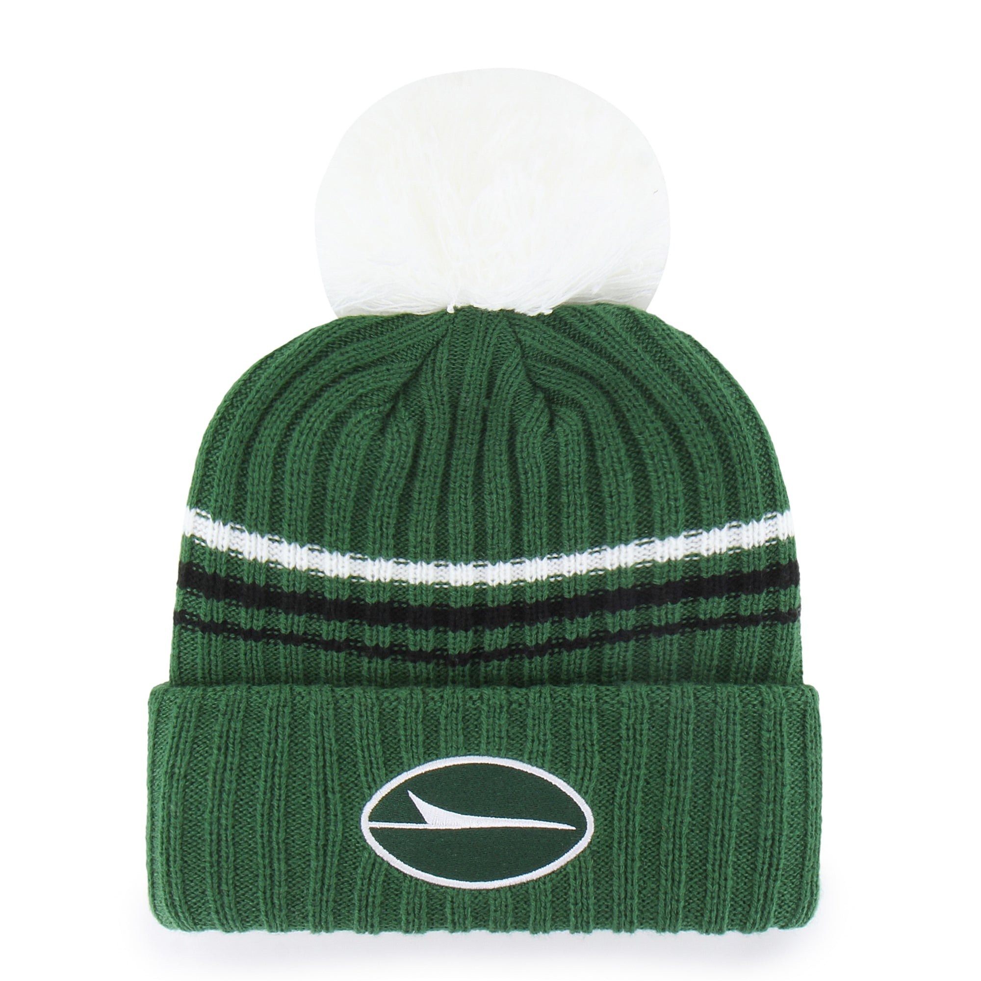 NEW YORK JETS FUZZY SCRIPT '47 WOMEN'S CUFF KNIT