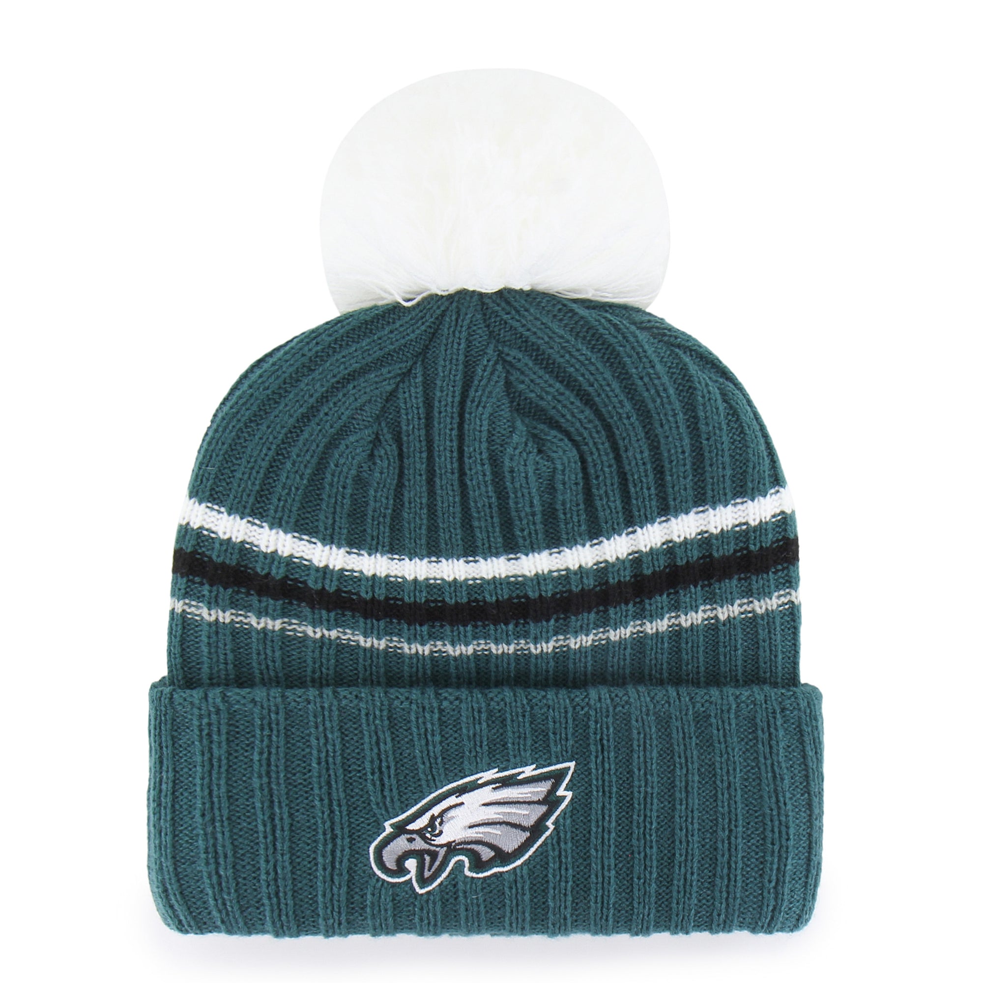 PHILADELPHIA EAGLES FUZZY SCRIPT '47 WOMEN'S CUFF KNIT