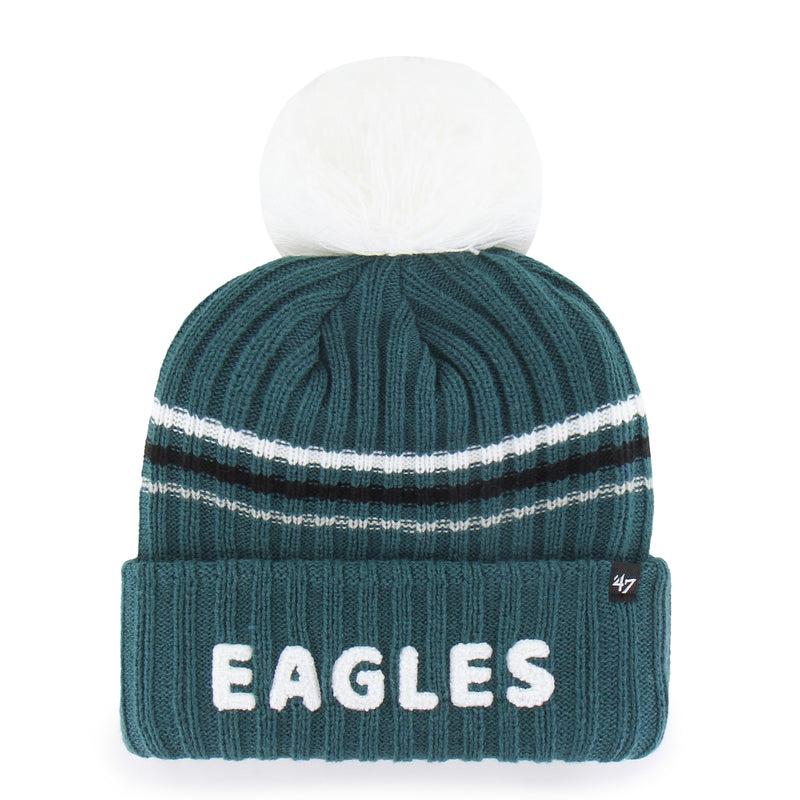 PHILADELPHIA EAGLES FUZZY SCRIPT '47 WOMEN'S CUFF KNIT