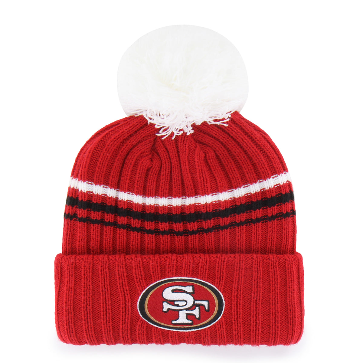 SAN FRANCISCO 49ERS FUZZY SCRIPT '47 WOMEN'S CUFF KNIT