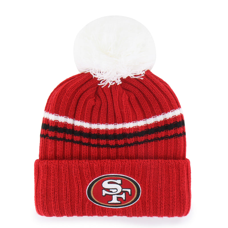 SAN FRANCISCO 49ERS FUZZY SCRIPT '47 WOMEN'S CUFF KNIT