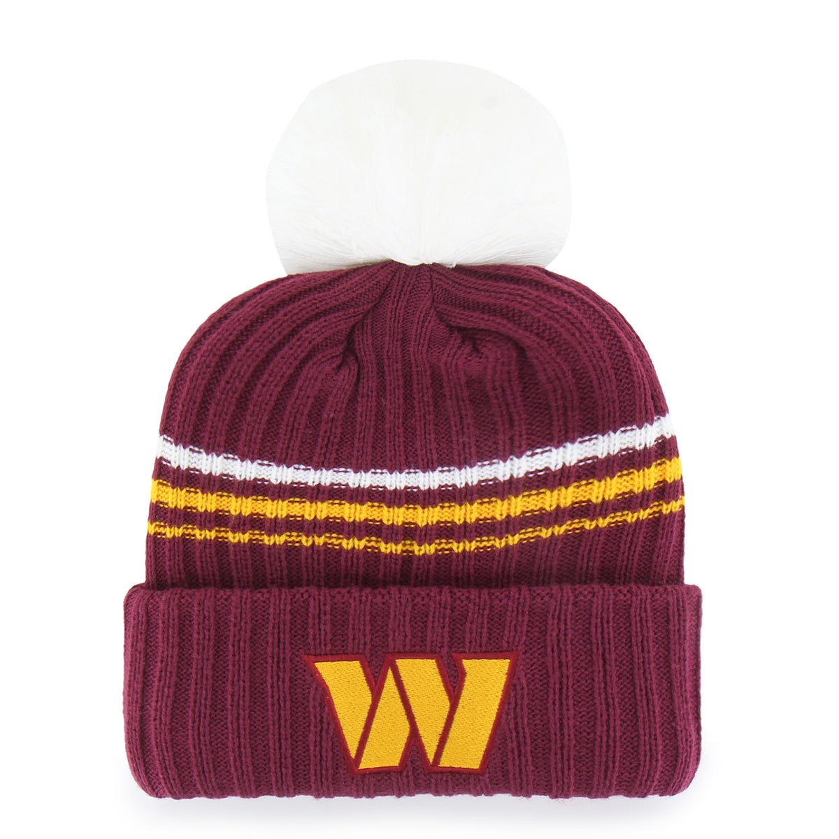WASHINGTON COMMANDERS FUZZY SCRIPT '47 WOMEN'S CUFF KNIT