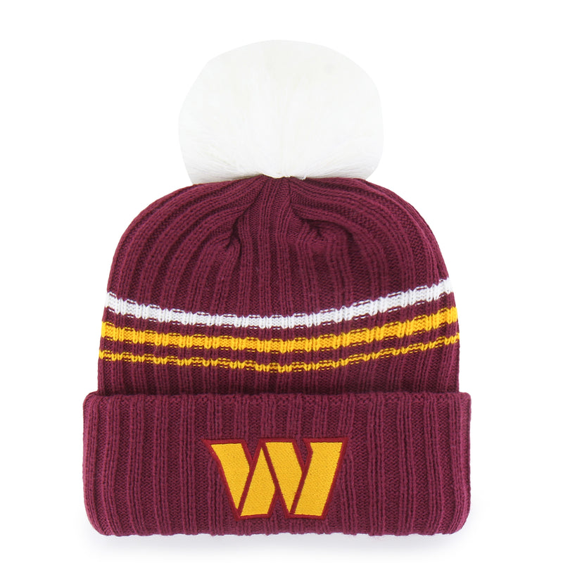 WASHINGTON COMMANDERS FUZZY SCRIPT '47 WOMEN'S CUFF KNIT