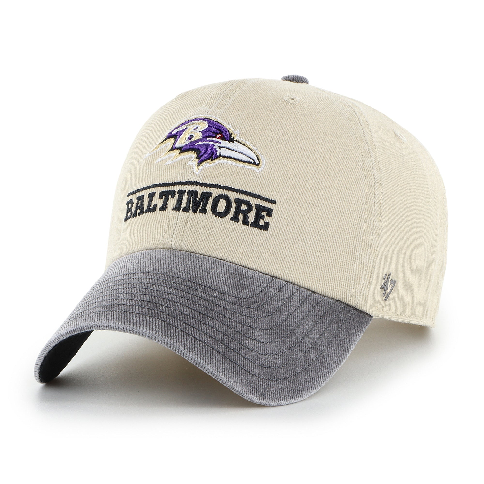 BALTIMORE RAVENS LOGO LINE TWO TONE '47 CLEAN UP