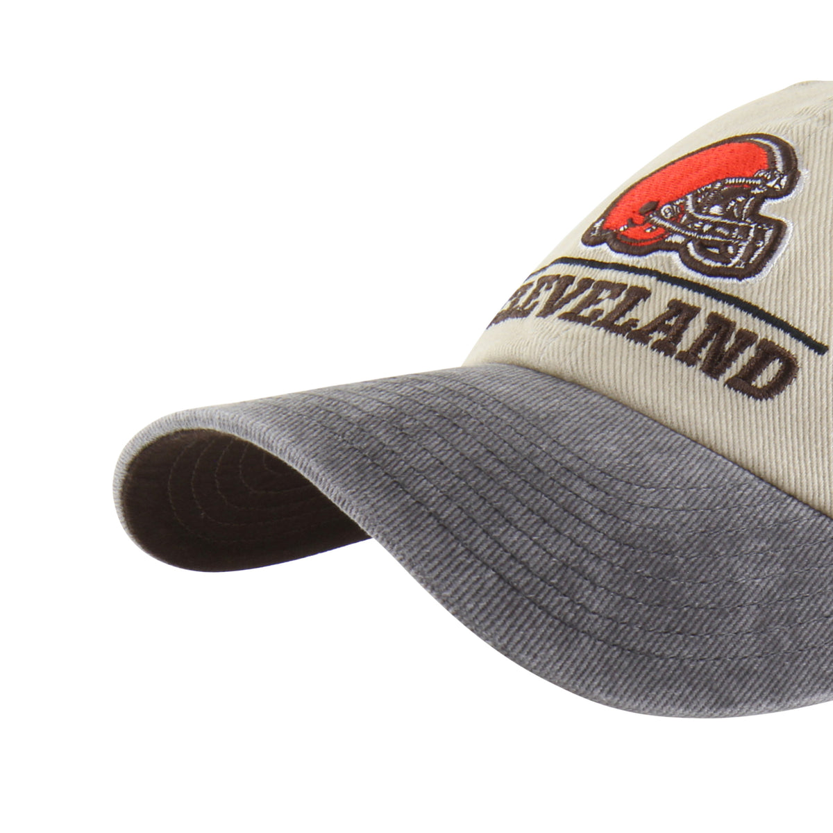 CLEVELAND BROWNS LOGO LINE TWO TONE '47 CLEAN UP