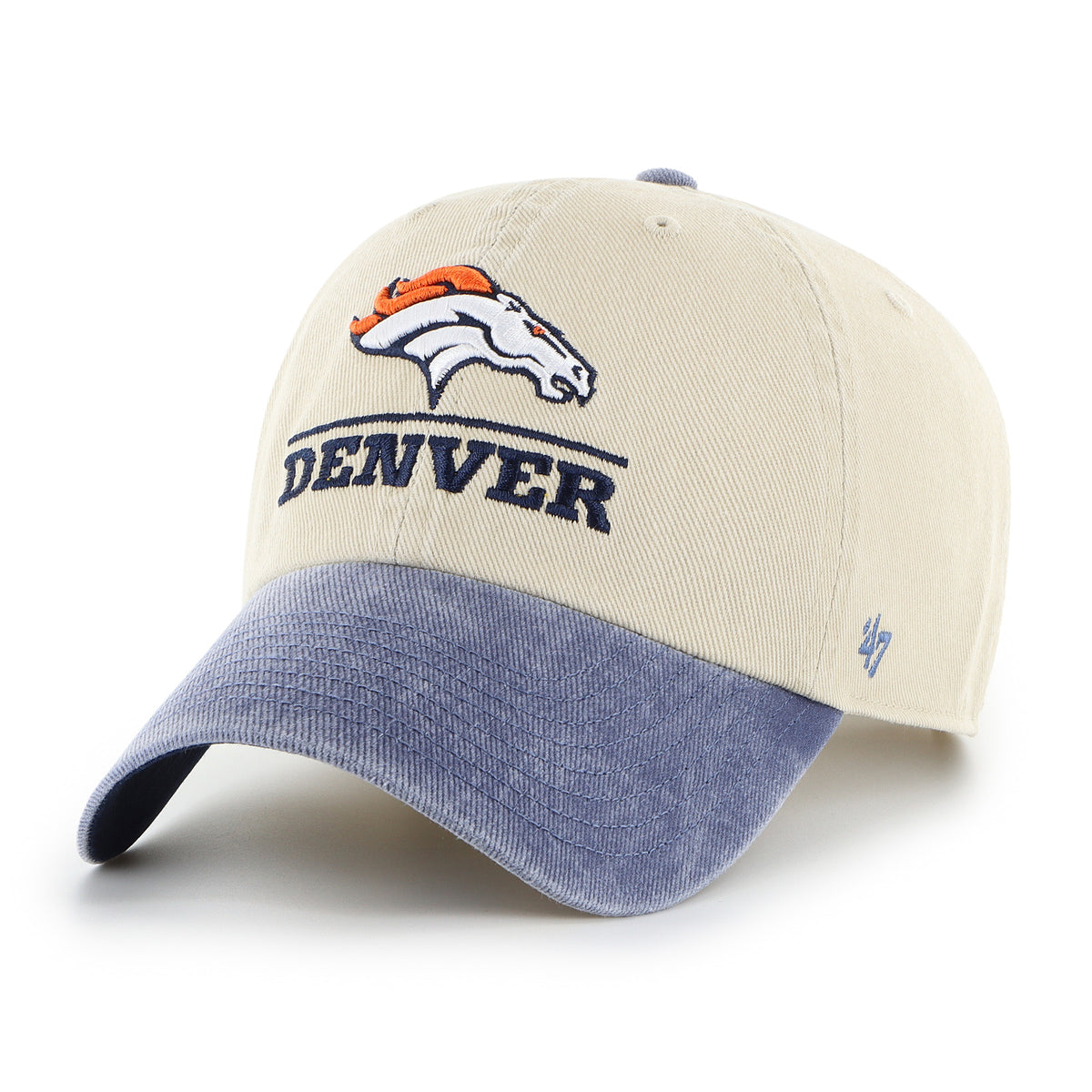 DENVER BRONCOS LOGO LINE TWO TONE '47 CLEAN UP
