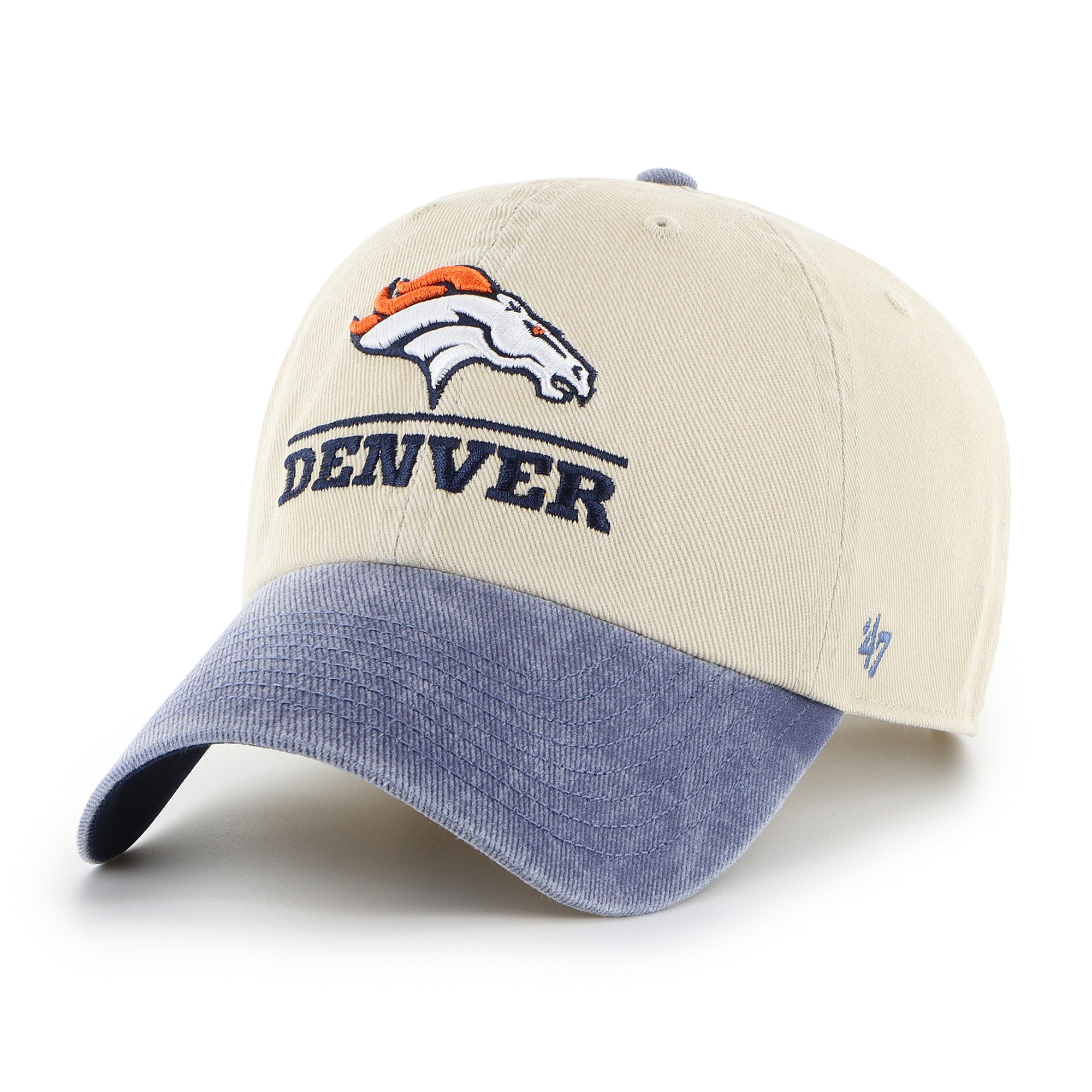 DENVER BRONCOS LOGO LINE TWO TONE '47 CLEAN UP
