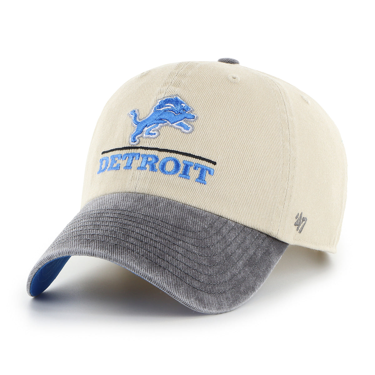 DETROIT LIONS LOGO LINE TWO TONE '47 CLEAN UP