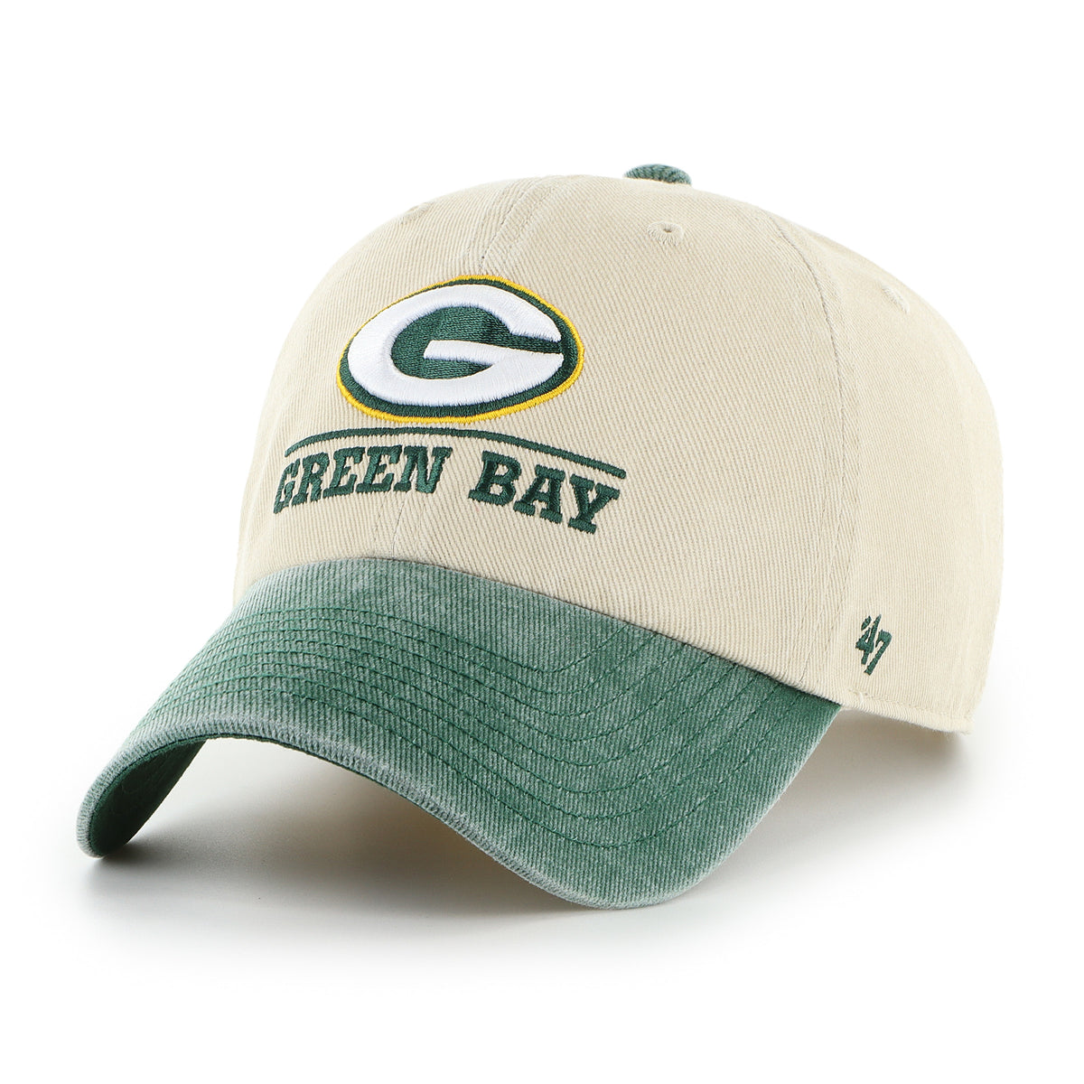 GREEN BAY PACKERS LOGO LINE TWO TONE '47 CLEAN UP