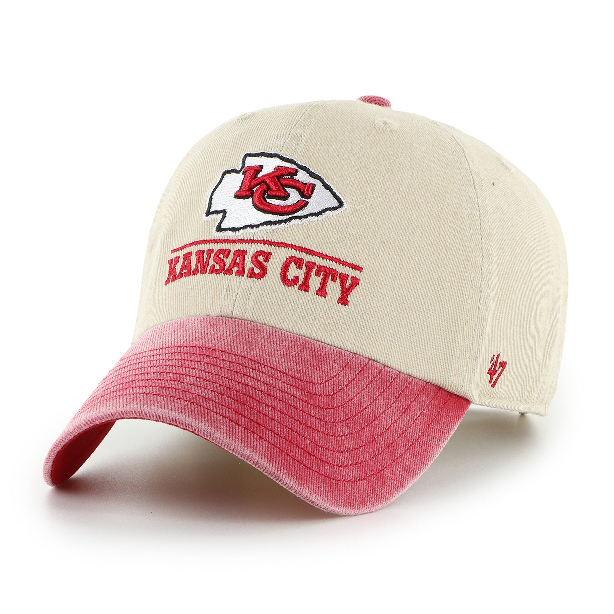 KANSAS CITY CHIEFS LOGO LINE TWO TONE '47 CLEAN UP