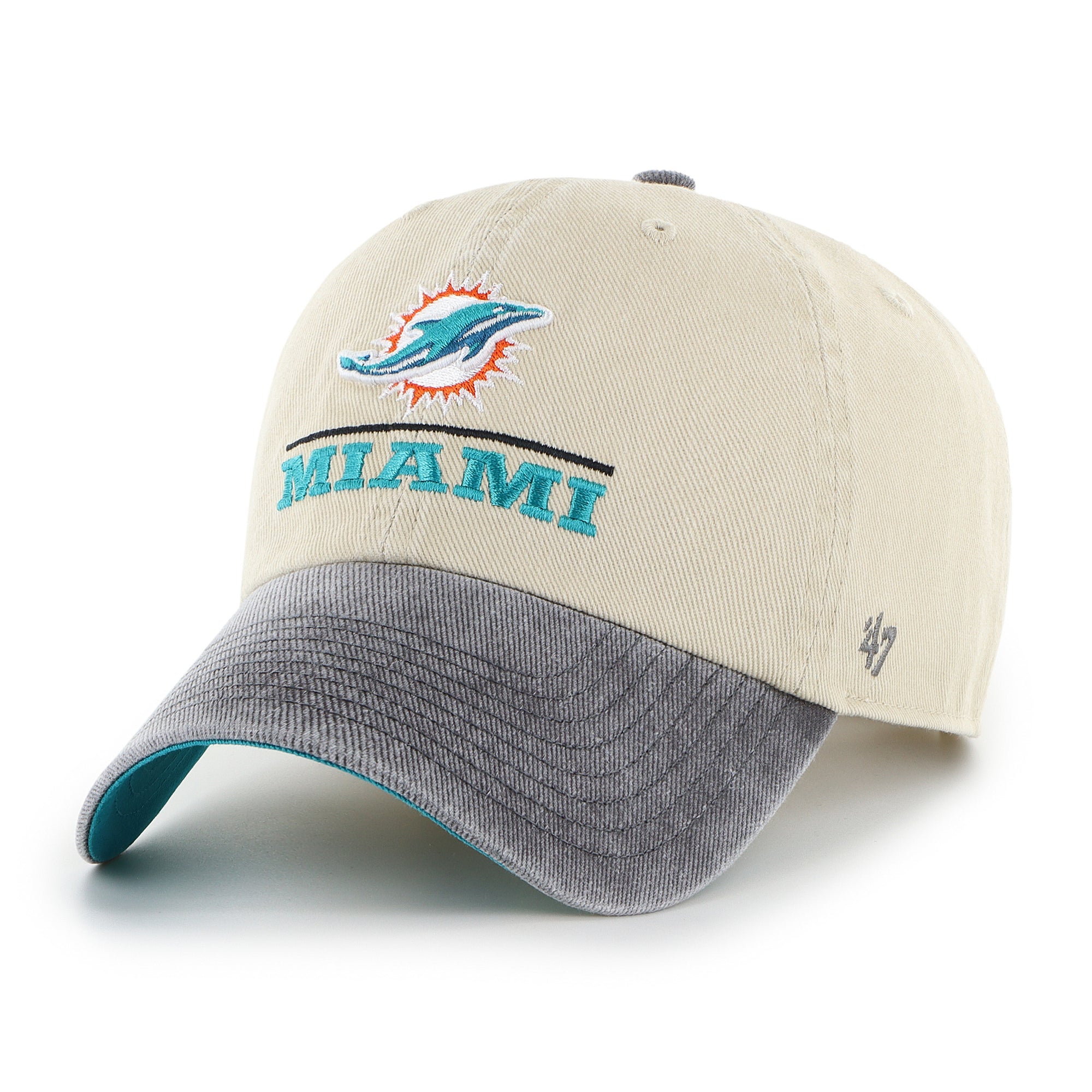 MIAMI DOLPHINS LOGO LINE TWO TONE '47 CLEAN UP