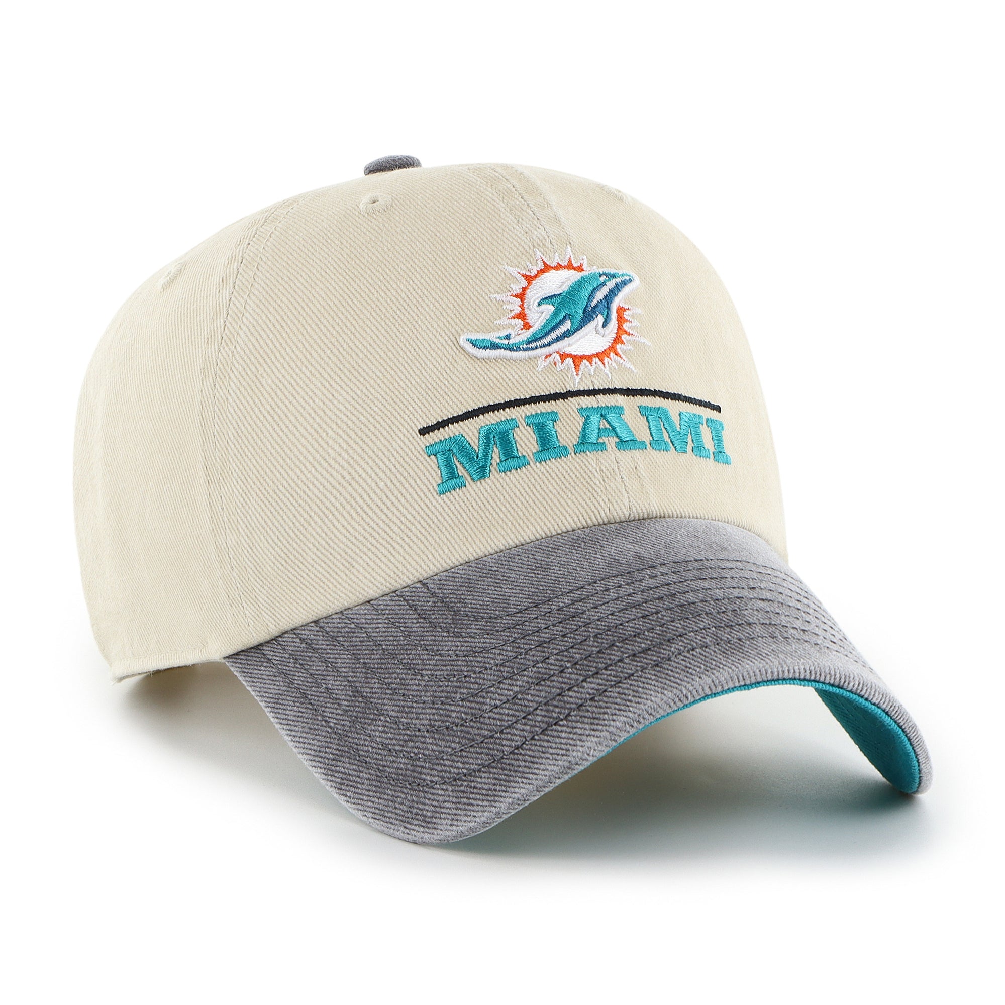 MIAMI DOLPHINS LOGO LINE TWO TONE '47 CLEAN UP